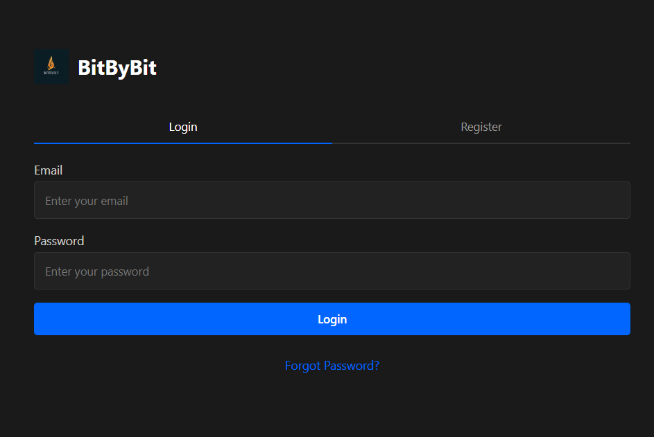 Wildfire Detector Login screenshot